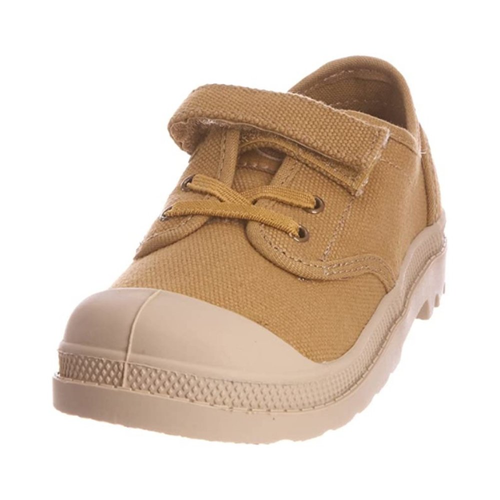 NEW Palladium Kid Pampa Low Top Oxford Putty Canvas Heavy Duty Toe Bump Bootie